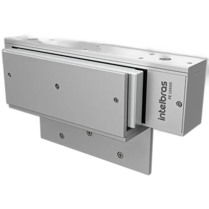 Fechadura eletroímã Intelbras FE 10600 600kgf com sensor cor prata
